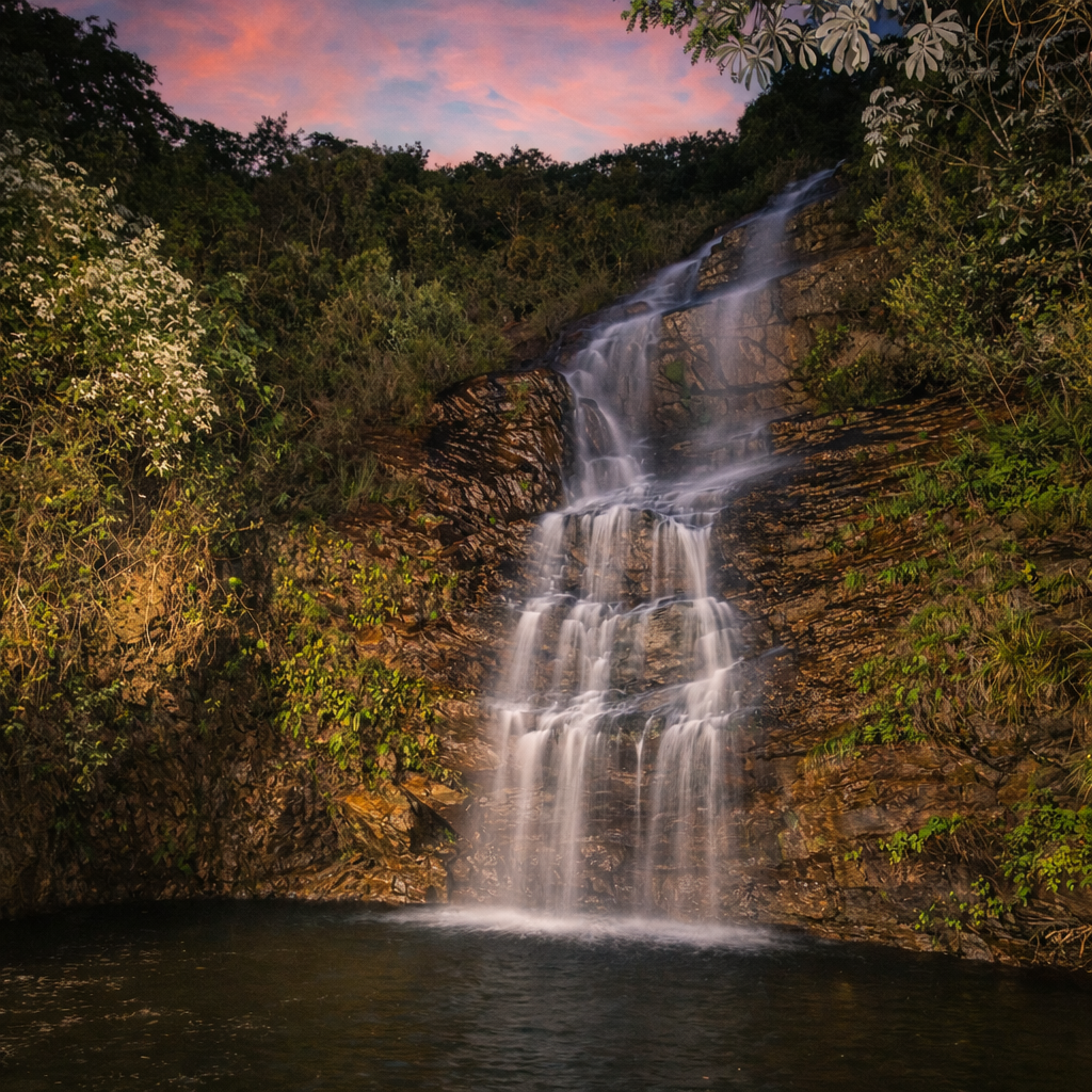 Cachoeira privativa do Retiro do Chalé