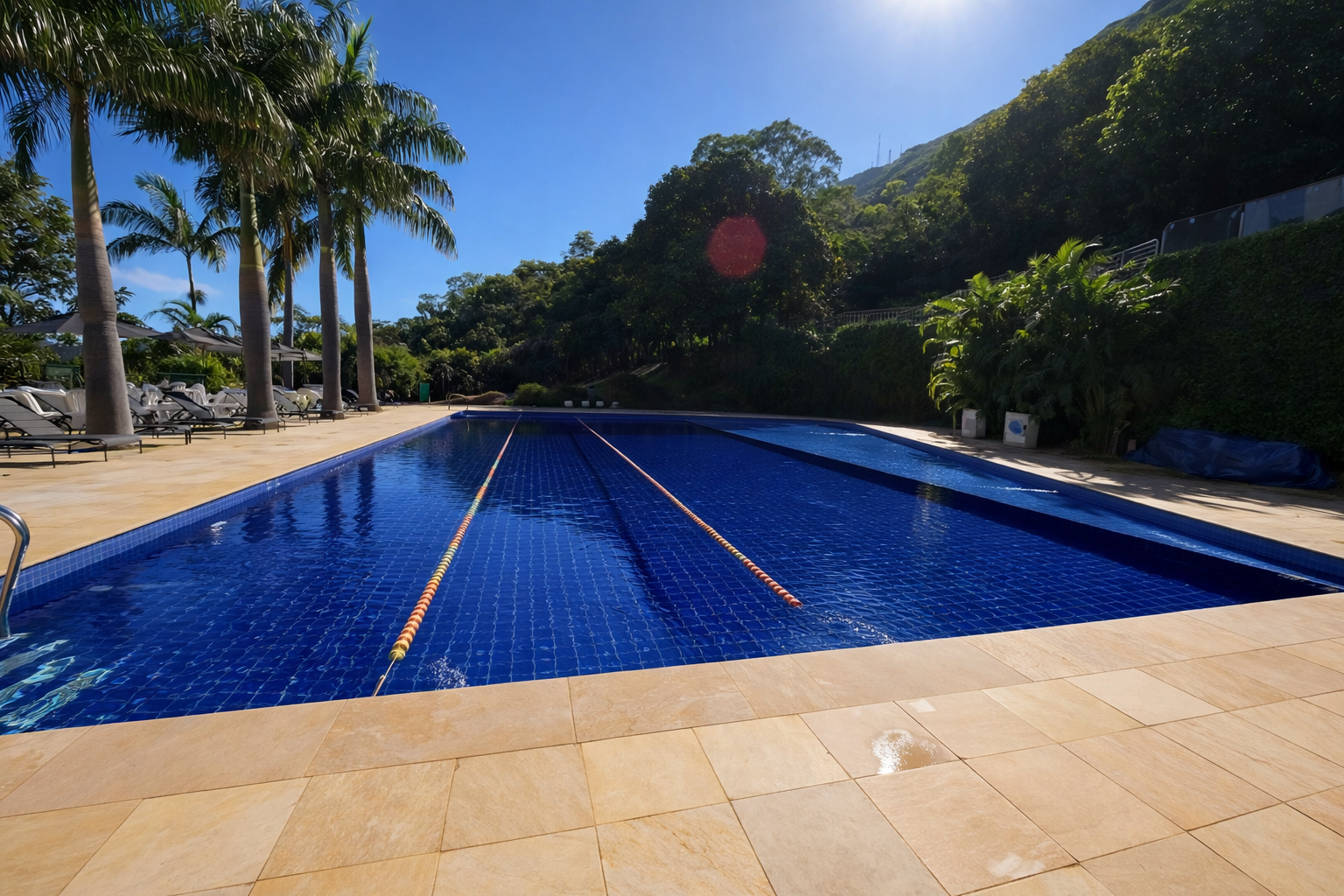 Piscina com Raia